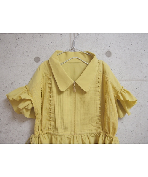 Handmade(ハンドメイド)の「三日月そらよろこびブラウス(1yellow)(ワンピース・レディース・その他)」の5枚目の写真