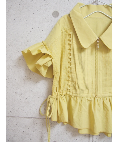 Handmade(ハンドメイド)の「三日月そらよろこびブラウス(1yellow)(ワンピース・レディース・その他)」の4枚目の写真