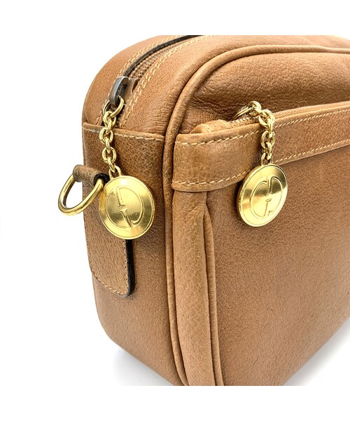 GUCCI オールド グッチ キャメル ショルダーバッグ レザー 中ベタなし ヴィンテージグッチ 2way ショルダーバッグ ハンド キャメル レザー
