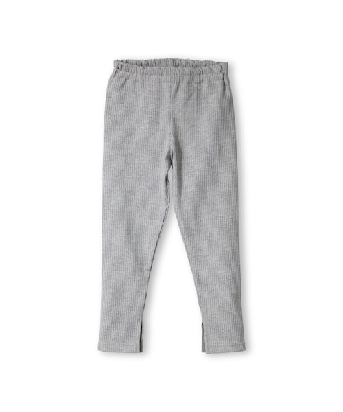 BRANSHES（ブランシェス）の「スリット入りリブレギンス（レギンス/スパッツ・キッズ・ベージュ/杢グレー/ブラック・80cm～150cm）」の3枚目の写真