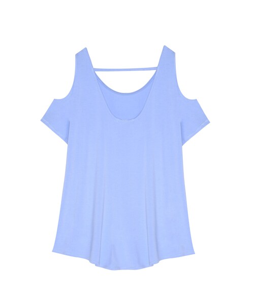 ORENDA（オレンダ）の「MIT美型挖肩上衣（トップス・レディース・白/黃/藍紫・S/M/L）」の6枚目の写真
