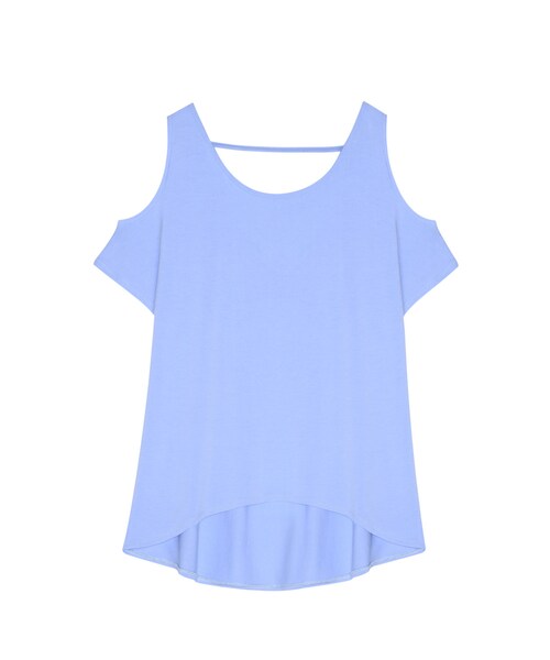 ORENDA（オレンダ）の「MIT美型挖肩上衣（トップス・レディース・白/黃/藍紫・S/M/L）」の5枚目の写真