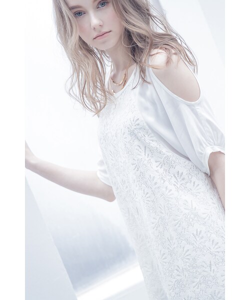 ORENDA（オレンダ）の「秒殺情敵款蕾絲挖肩洋裝（ワンピース/ドレス・レディース・白/黑・S/M）」の5枚目の写真