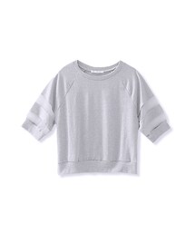 ORENDA | 時髦透視袖短上衣(トップス)