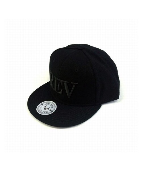 VIRGOwearworks（ヴァルゴウェアワークス）の「REV / FALSIFICATION CAP キャップ（帽子・メンズ・REV/falsification、SIZE : FREE/直営店限定REV BLK/BLK/直営店限定falsification BLK/BUR）」の6枚目の写真