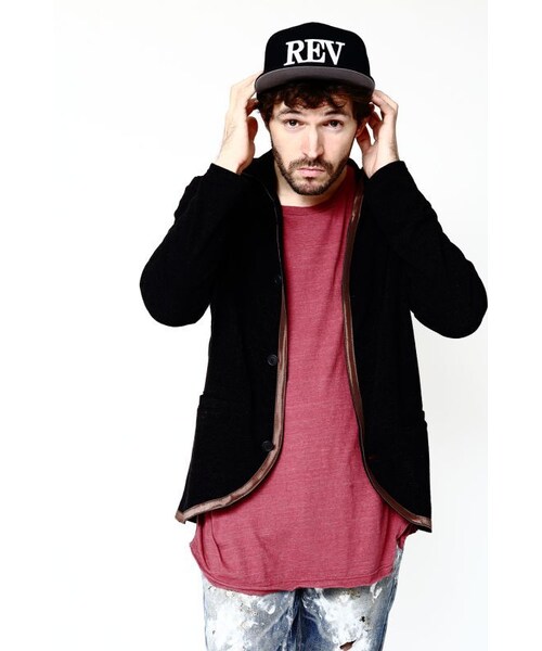 VIRGOwearworks（ヴァルゴウェアワークス）の「REV / FALSIFICATION CAP キャップ（帽子・メンズ・REV/falsification、SIZE : FREE/直営店限定REV BLK/BLK/直営店限定falsification BLK/BUR）」の5枚目の写真