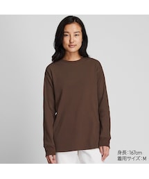 UNIQLO | コットンリブクルーネックT（長袖）(Tシャツ/カットソー)