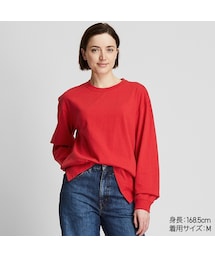 UNIQLO | コットンリラックスフィットクルーネックT（長袖）(Tシャツ/カットソー)