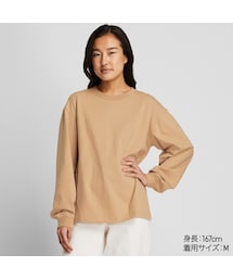 UNIQLO | コットンリラックスフィットクルーネックT（長袖）(Tシャツ/カットソー)