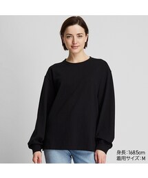 UNIQLO | コットンリラックスフィットクルーネックT（長袖）(Tシャツ/カットソー)