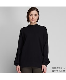 UNIQLO | スウェットモックネックロングシャツ（長袖）(Tシャツ/カットソー)