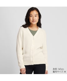 UNIQLO | コットンカシミヤリブリラックスカーディガン（長袖）(カーディガン/ボレロ)