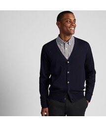 UNIQLO | エクストラファインメリノVネックカーディガン（長袖）(ニット/セーター)