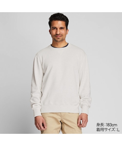 UNIQLO（ユニクロ）の「スウェットシャツ（長袖）（パーカー・メンズ・NAVY 69/YELLOW 46/BLUE 65/LIGHT GRAY 02/DARK GRAY 08/RED 17/BLACK 09/GRAY 03/GREEN 53・XS/XL/M/L/S/XXL/4XL/3XL）」の3枚目の写真