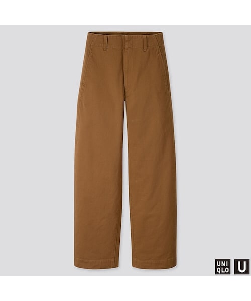 UNIQLO（ユニクロ）の「ワイドフィットカーブパンツ（その他パンツ・レディース・BLACK 09/BEIGE 32/BROWN 37/DARK BROWN 39・76/58/61/79/70/64/55/67/73）」の2枚目の写真