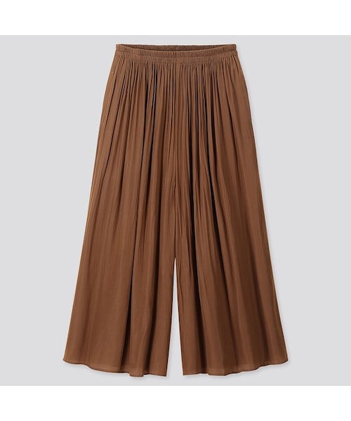 UNIQLO（ユニクロ）の「プリーツパンツ（丈長め46～50cm）（その他パンツ・レディース・BEIGE 31/BROWN 37/OLIVE 56/BLACK 09・S/XL/XXL/L/3XL/M/XS）」の3枚目の写真