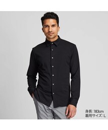 UNIQLO | イージーケアジャージーシャツ（長袖）(シャツ/ブラウス)