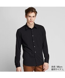 UNIQLO | イージーケアジャージースリムフィットシャツ（長袖）(シャツ/ブラウス)