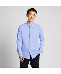 UNIQLO | イージーケアジャージースリムフィットシャツ（長袖）(シャツ/ブラウス)