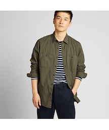 UNIQLO | ウォッシュワークシャツ（長袖）(シャツ/ブラウス)