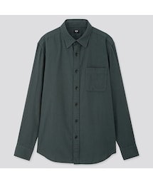 UNIQLO | フランネルシャツ（レギュラーカラー・長袖）(シャツ/ブラウス)