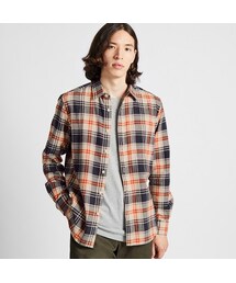 UNIQLO | フランネルチェックシャツ（レギュラーカラー・長袖）(シャツ/ブラウス)