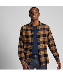 UNIQLO | フランネルチェックシャツ（レギュラーカラー・長袖）(シャツ/ブラウス)