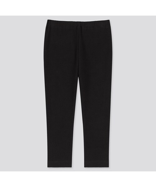 UNIQLO（ユニクロ）の「レギンス（リブ・10分丈）（その他ベビー用品・キッズ・RED 16/YELLOW 48/BLUE 67/BLACK 09/GRAY 05・100/90/70/80/110）」の2枚目の写真
