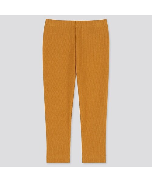 UNIQLO（ユニクロ）の「レギンス（リブ・10分丈）（その他ベビー用品・キッズ・RED 16/YELLOW 48/BLUE 67/BLACK 09/GRAY 05・100/90/70/80/110）」の5枚目の写真