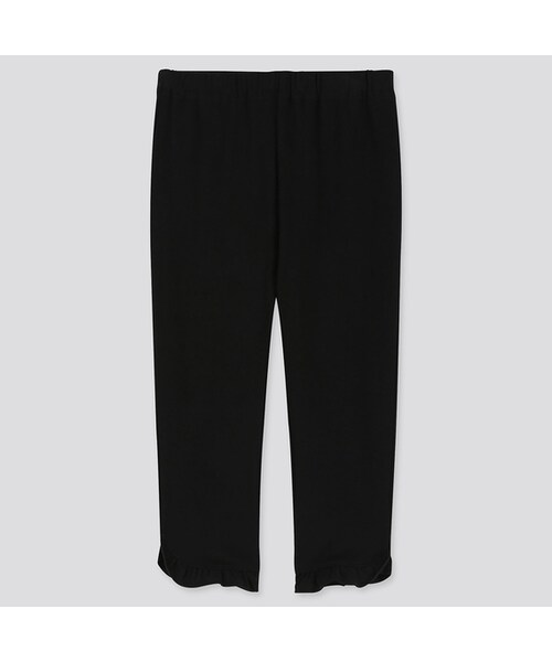 UNIQLO（ユニクロ）の「BABY レギンス（フリル・9分丈）（その他ベビー用品・キッズ・BLUE 68/PINK 11/BLACK 09・100/70/90/80/110）」の2枚目の写真