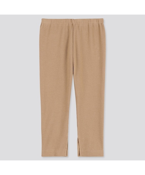 UNIQLO（ユニクロ）の「BABY レギンス（リブ・スリット・9分丈）（その他ベビー用品・キッズ・BLACK 09/BEIGE 31/OFF WHITE 01・90/70/110/80/100）」の3枚目の写真