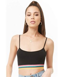 Forever 21 Rainbow Cropped Cami