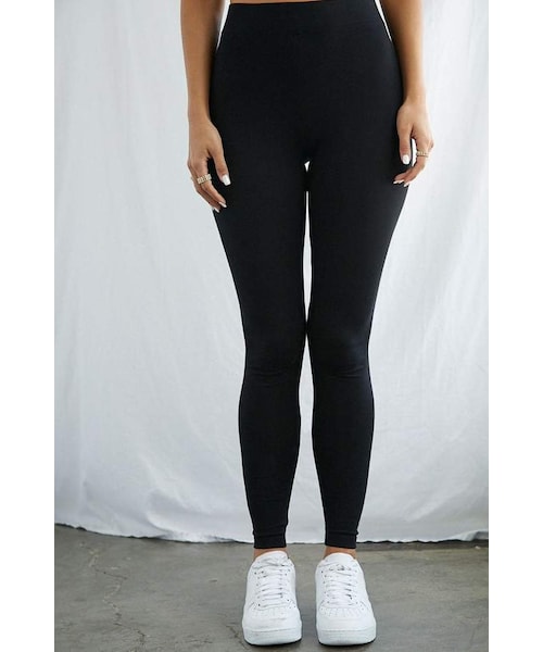 FOREVER 21(フォーエバー トゥエンティーワン)の「Forever 21 Classic Cotton-Blend Leggings(レギンス/スパッツ・レディース・Black/Green・X-small/Small/Medium/Large/X-large)」の8枚目の写真