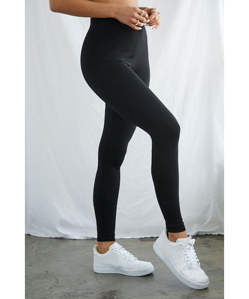 FOREVER 21(フォーエバー トゥエンティーワン)の「Forever 21 Classic Cotton-Blend Leggings(レギンス/スパッツ・レディース・Black/Green・X-small/Small/Medium/Large/X-large)」の4枚目の写真