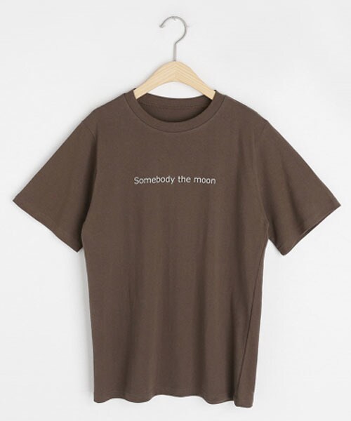 DHOLIC（ディーホリック）の「Somebody the moon半袖Tシャツ（Tシャツ/カットソー・レディース・ホワイト/ブラウン/ブラック・FREE）」の3枚目の写真