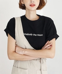 DHOLIC | Somebody the moon半袖Tシャツ(Tシャツ/カットソー)