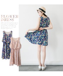 Joyceshop | 夏日花卉無袖洋裝．熱銷(ワンピース/ドレス)