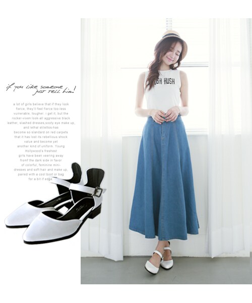 Joyceshop(ジョイスショップ)の「NEW.法式風漆皮尖頭繞踝平底鞋(シューズ・レディース・白・35/36/37/38/39)」の1枚目の写真