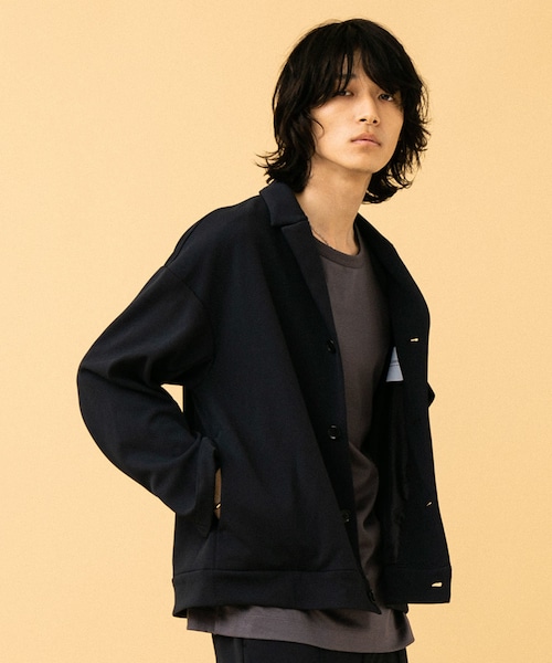 STUDIOUS（ステュディオス）の「ニットツイル フラップシャツ