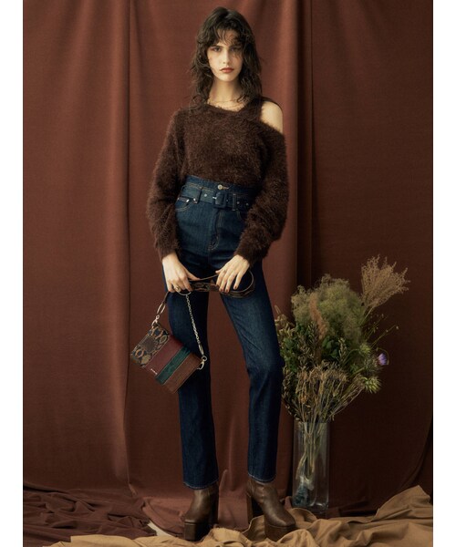 EVRIS（エヴリス）の「シームレザーライクチャンキーブーツ（その他  