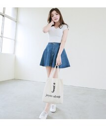 Joyceshop | ILOVEJEANS．率真女孩傘擺牛仔短裙．熱銷(スカート)