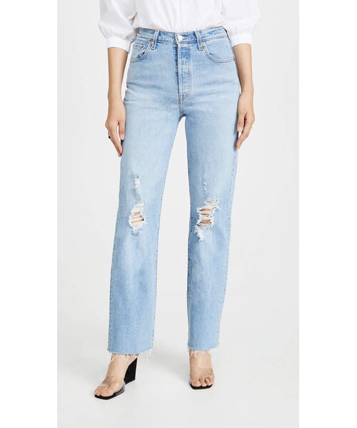 Levi's(リーバイス)の「Levi's Ribcage Straight Full Length Jeans(デニムパンツ・レディース・Blue・24/25/26/27/28/29/30/31/32)」の1枚目の写真
