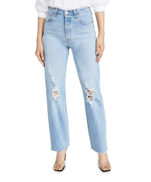 Levi's(リーバイス)の「Levi's Ribcage Straight Full Length Jeans(デニムパンツ・レディース・Blue・24/25/26/27/28/29/30/31/32)」の6枚目の写真