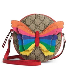 Gucci GG Supreme Rainbow Butterfly Crossbody Bag