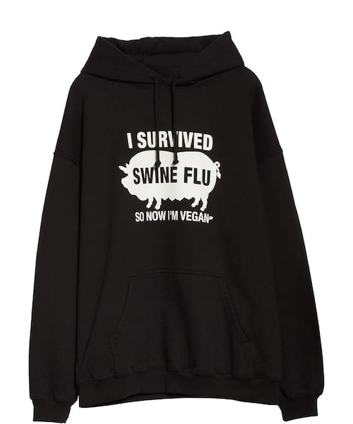 VETEMENTS（ヴェトモン）の「Vetements Vegan Pig HaHa Graphic Hoodie 