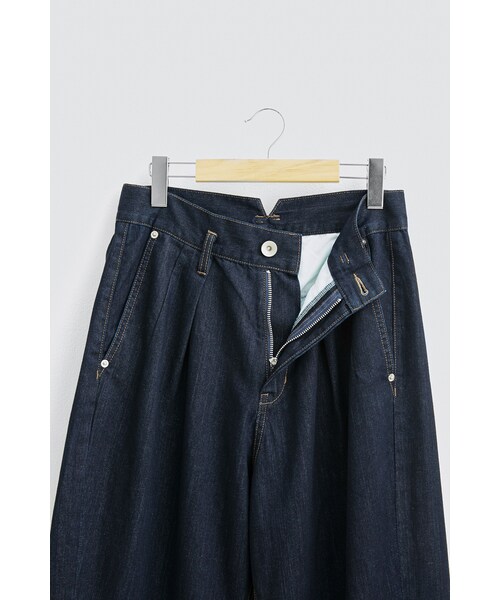 Re:（アールイー）の「Tuck wide PT  (Sax)（デニムパンツ・メンズ・その他）」の5枚目の写真