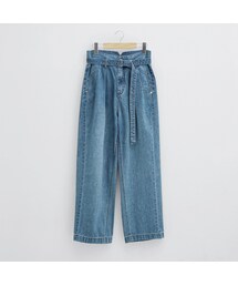 Re: | Tuck wide PT (Sax)(デニムパンツ)