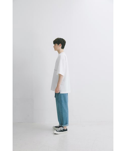 Re:（アールイー）の「Tuck wide PT  (Sax)（デニムパンツ・メンズ・その他）」の9枚目の写真