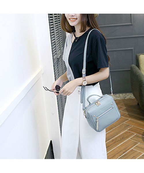 no brand(ノーブランド)の「レディース 小さいバッグ ショルダーバッグ ハンドバッグ ブラック/グレー/レッド/ブルー EB19(ショルダーバッグ・レディース・その他)」の7枚目の写真