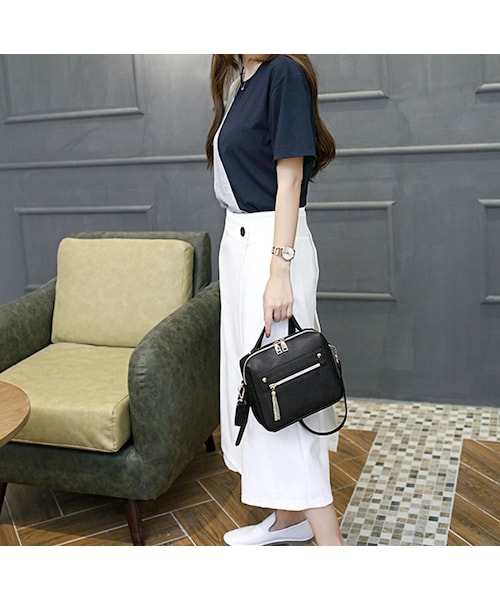 no brand(ノーブランド)の「レディース 小さいバッグ ショルダーバッグ ハンドバッグ ブラック/グレー/レッド/ブルー EB19(ショルダーバッグ・レディース・その他)」の6枚目の写真